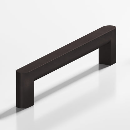 Colonial Bronze 765 Square Pull with Rounded Back and Ends, 1 x 3/4 in Cross Section - Matte Dark Statuary Bronze