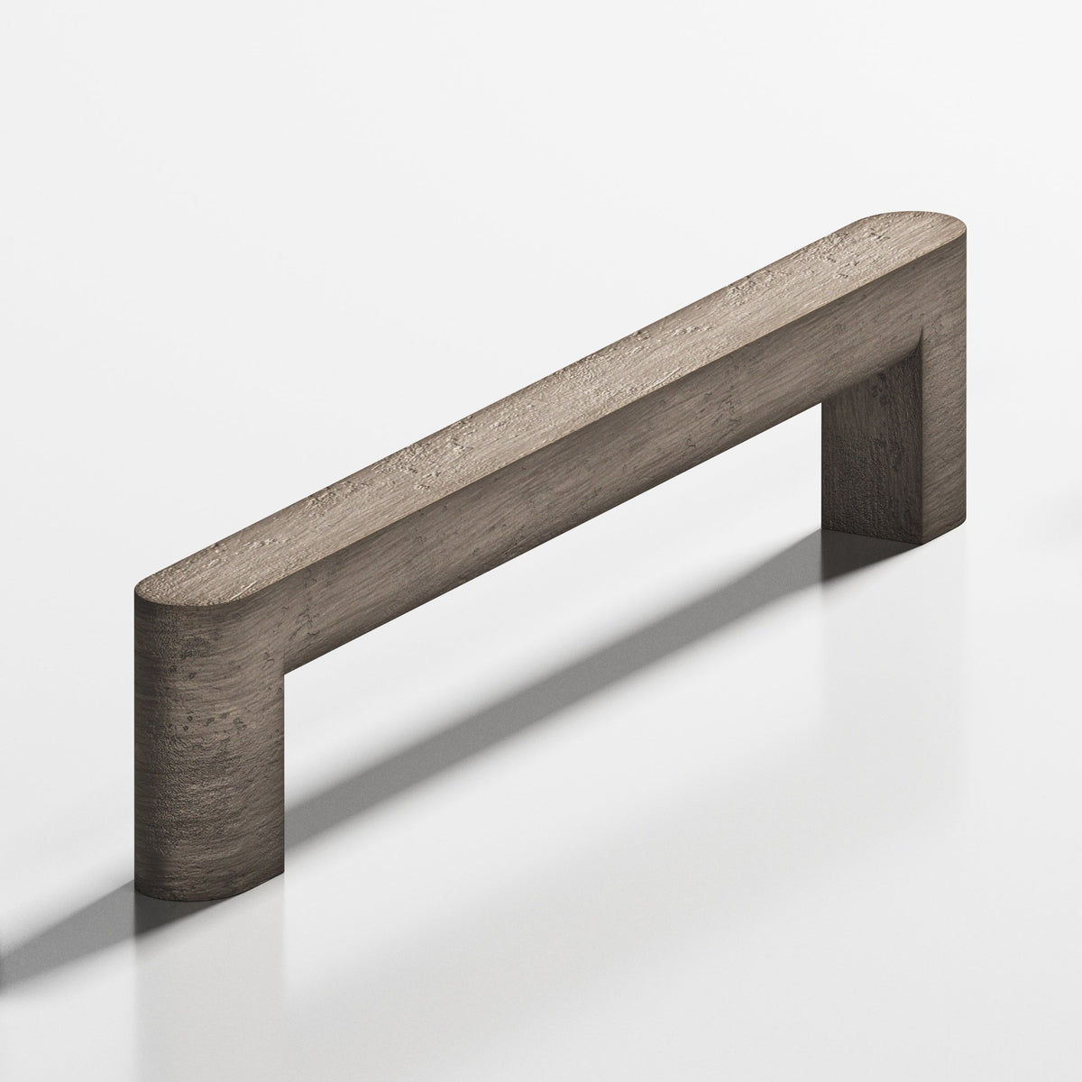 Colonial Bronze 765 Square Pull with Rounded Back and Ends, 1 x 3/4 in Cross Section - Distressed Pewter