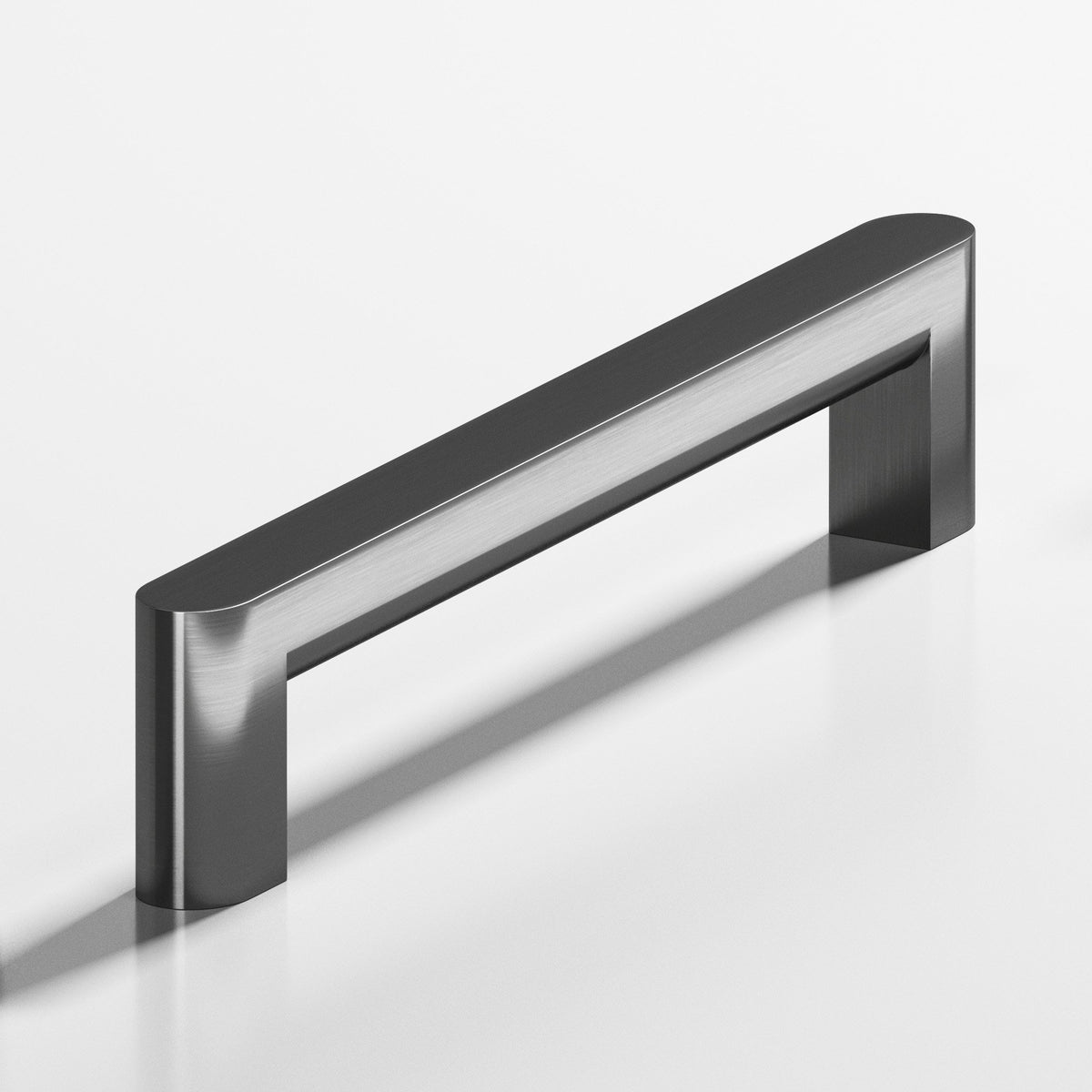 Colonial Bronze 760 Square Pull with Rounded Back and Ends, 7/16 x 1/2 in Cross Section - Graphite