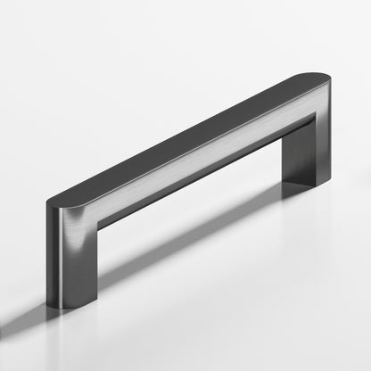 Colonial Bronze 765 Square Pull with Rounded Back and Ends, 1 x 3/4 in Cross Section - Graphite