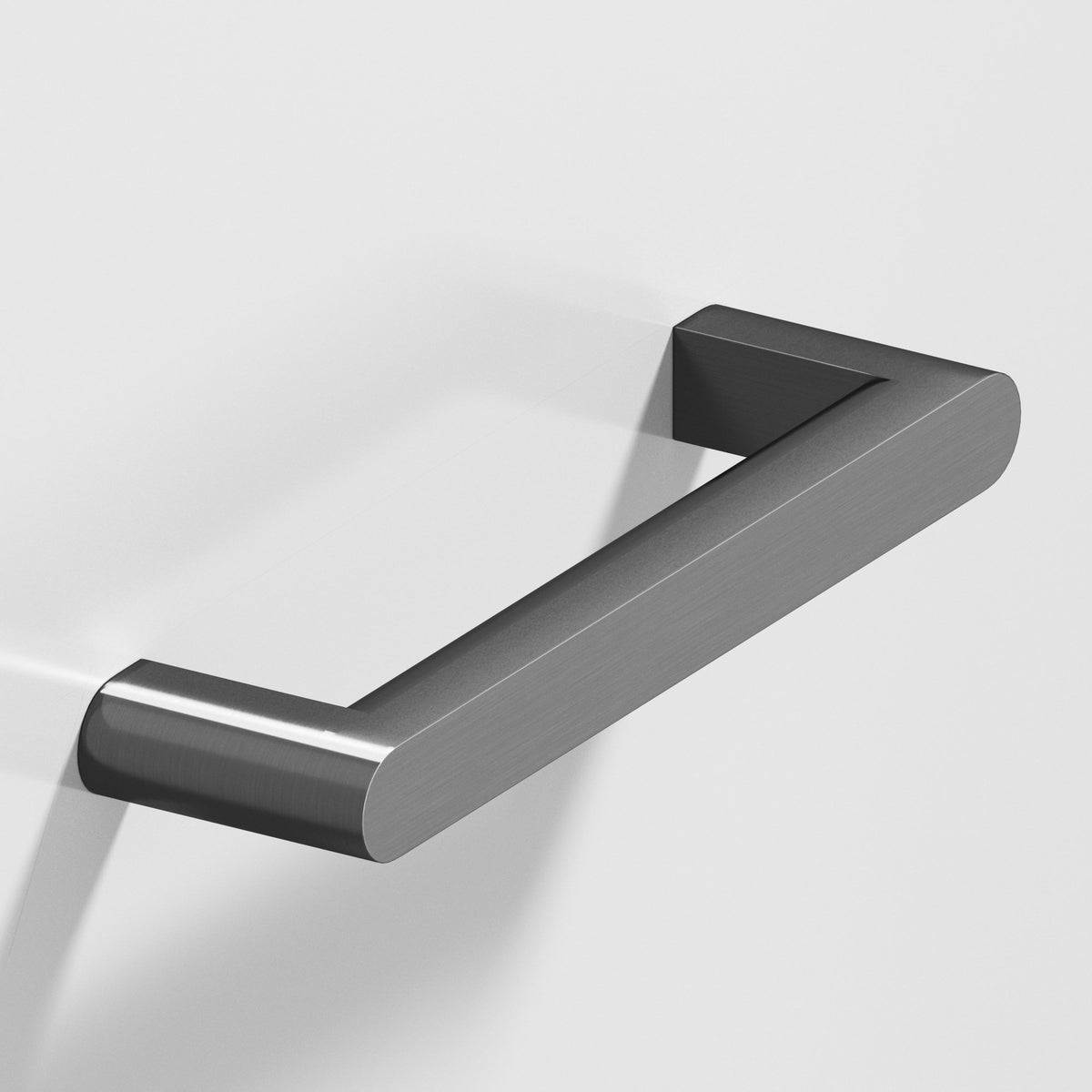 Colonial Bronze 760 Square Pull with Rounded Back and Ends, 7/16 x 1/2 in Cross Section - Matte Graphite