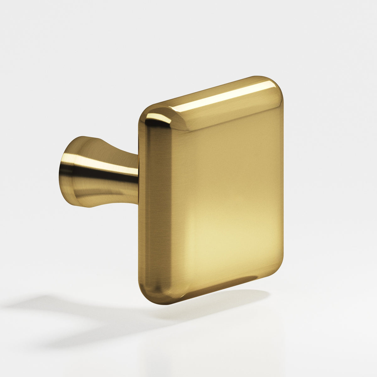 Colonial Bronze 767 Radiused Square Knob with Flared Post, 1 in - Antique Bronze