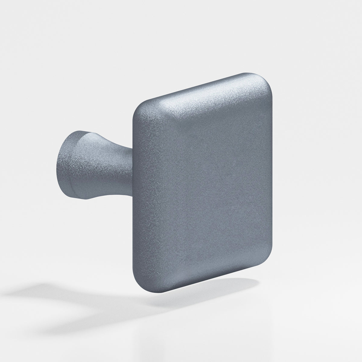 Colonial Bronze 767 Radiused Square Knob with Flared Post, 1 in - Frost Chrome™