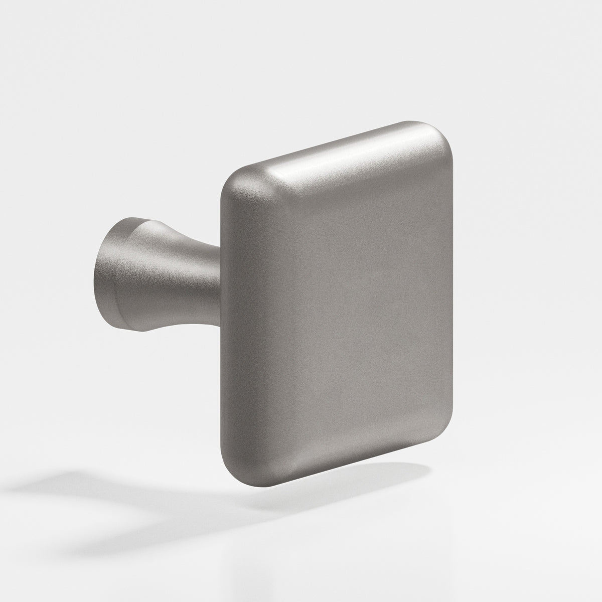 Colonial Bronze 768 Radiused Square Knob with Flared Post, 1-1/4 in - Frost Nickel™