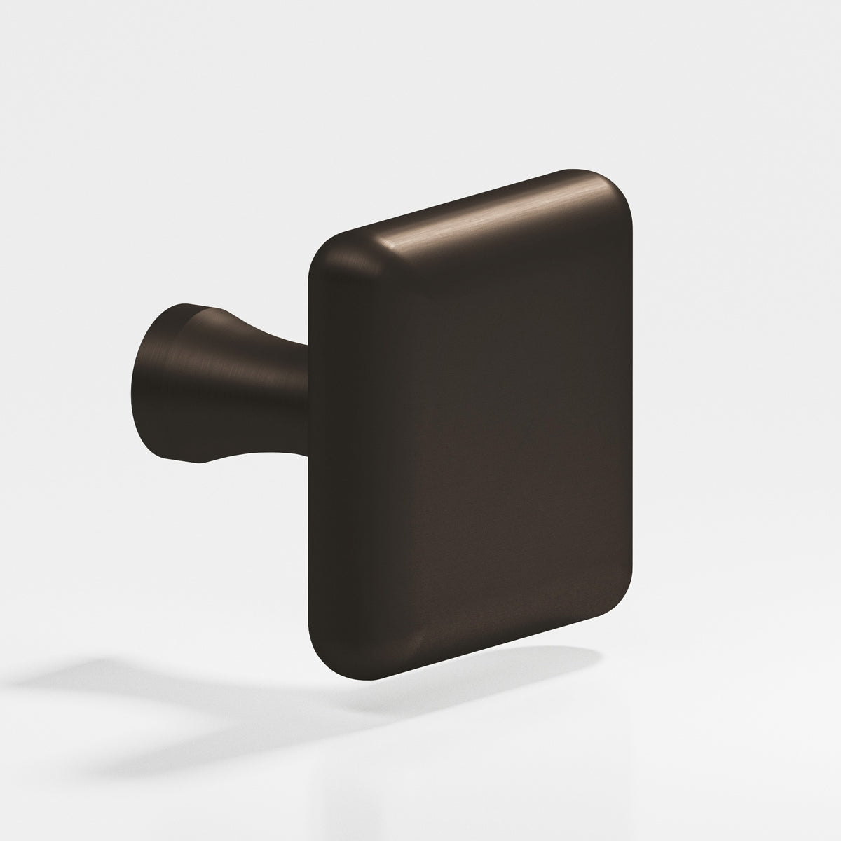 Colonial Bronze 769 Radiused Square Knob with Flared Post, 1-1/2 in - Matte Dark Statuary Bronze