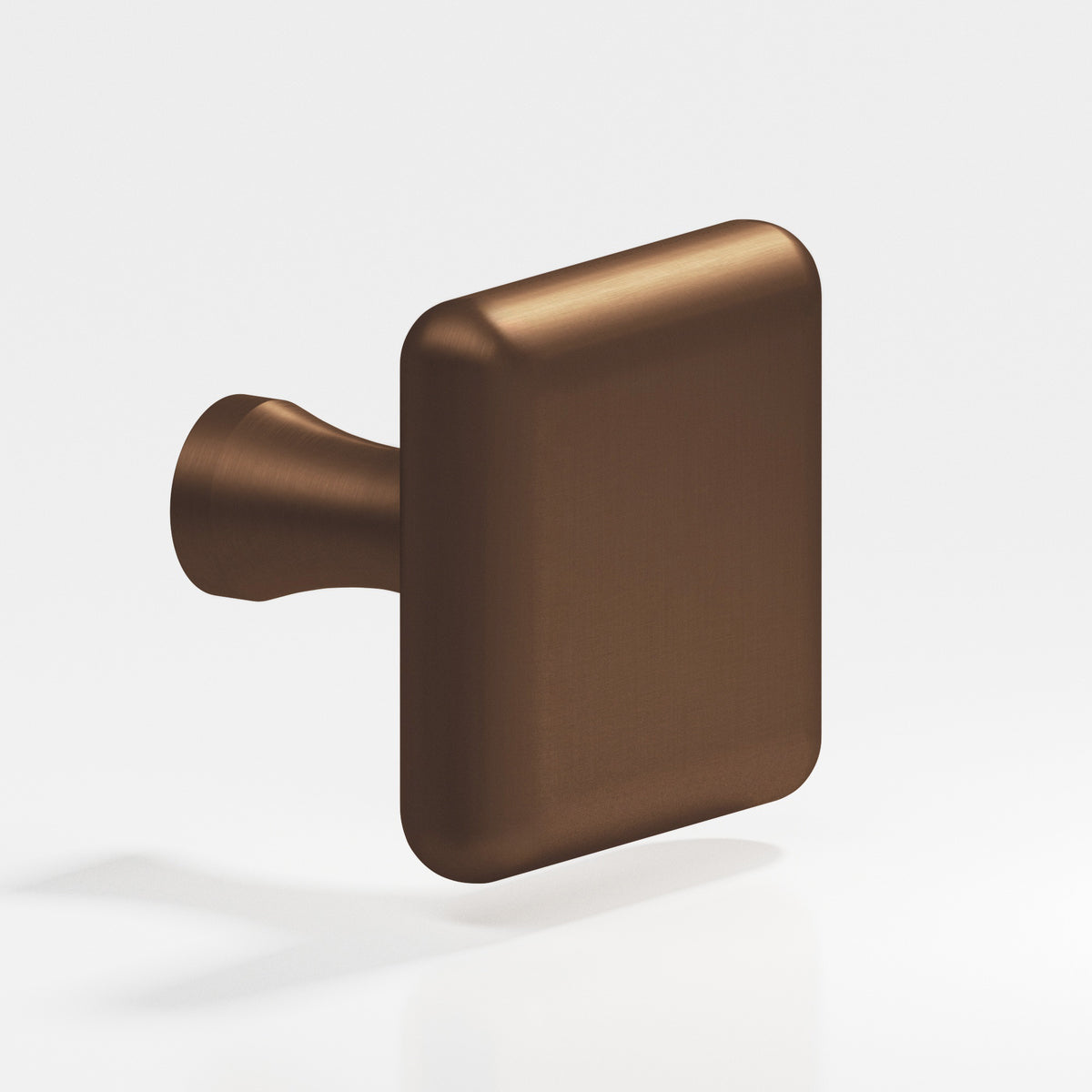 Colonial Bronze 769 Radiused Square Knob with Flared Post, 1-1/2 in - Matte Oil Rubbed Bronze