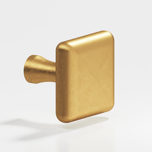 Colonial Bronze 767 Radiused Square Knob with Flared Post, 1 in