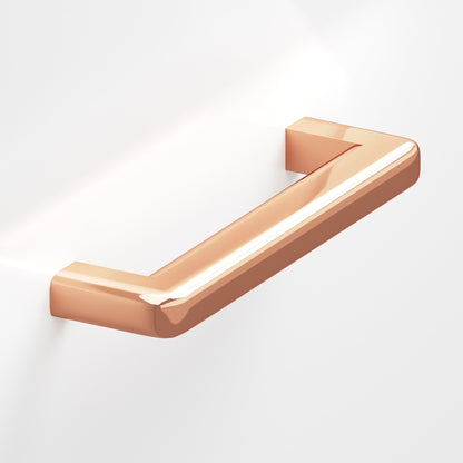 Colonial Bronze 782 Square Pull with Rounded Back and Radiused Edges - Polished Copper