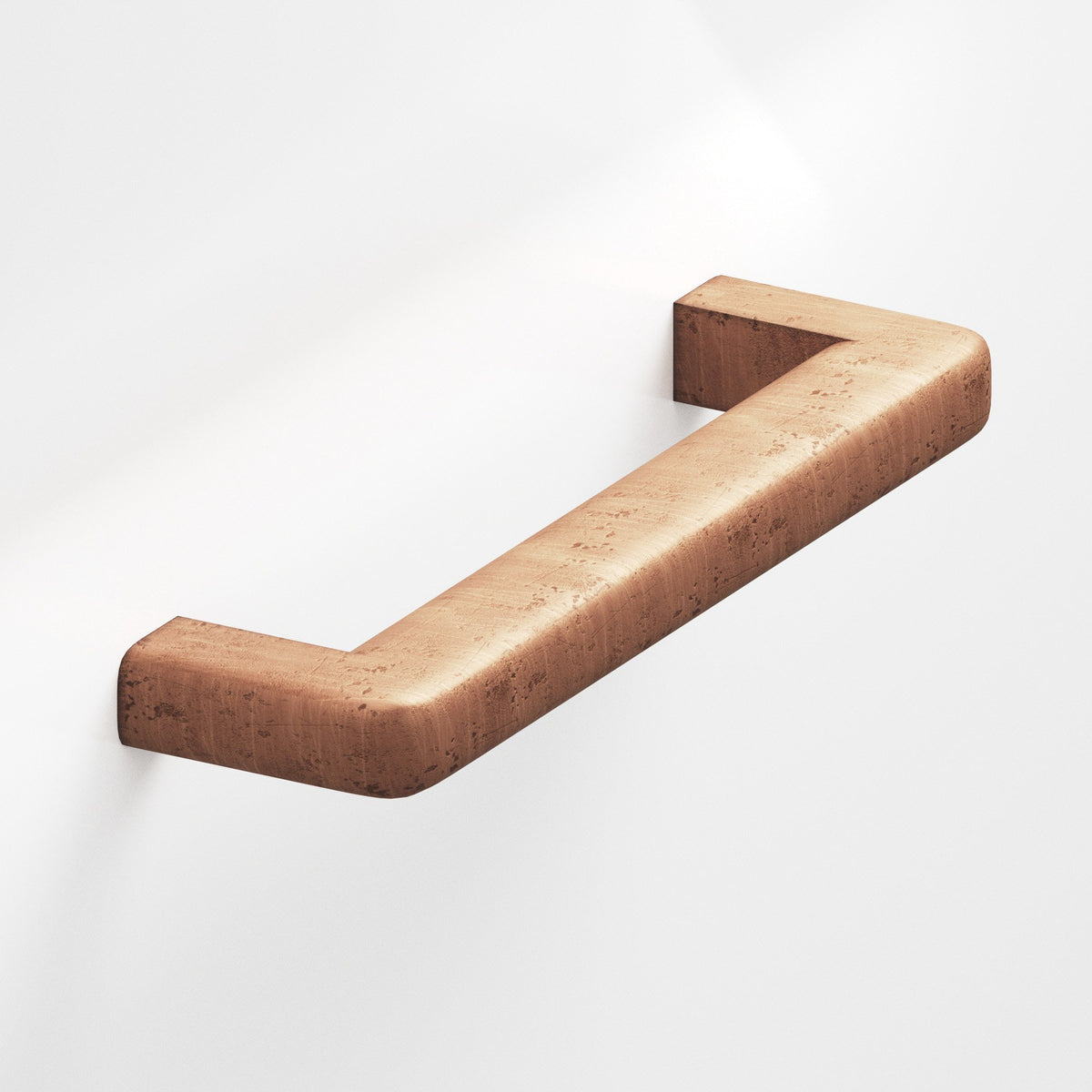 Colonial Bronze 782 Square Pull with Rounded Back and Radiused Edges - Distressed Antique Copper