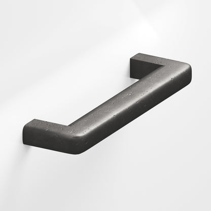 Colonial Bronze 782 Square Pull with Rounded Back and Radiused Edges - Distressed Satin Black