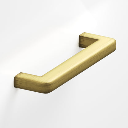 Colonial Bronze 785 Square Pull with Rounded Back and Radiused Edges - Matte Antique Satin Brass