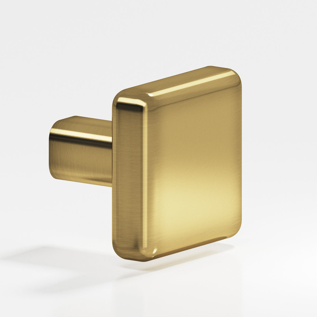 Colonial Bronze 787 Radiused Square Knob with Straight Post, 1 in - Antique Bronze