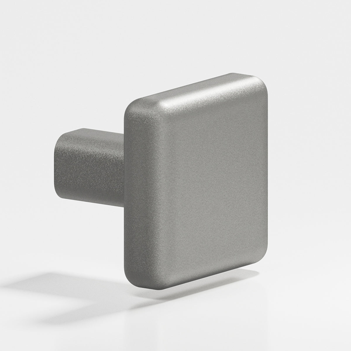 Colonial Bronze 788 Radiused Square Knob with Straight Post, 1-1/4 in - Frost Nickel™