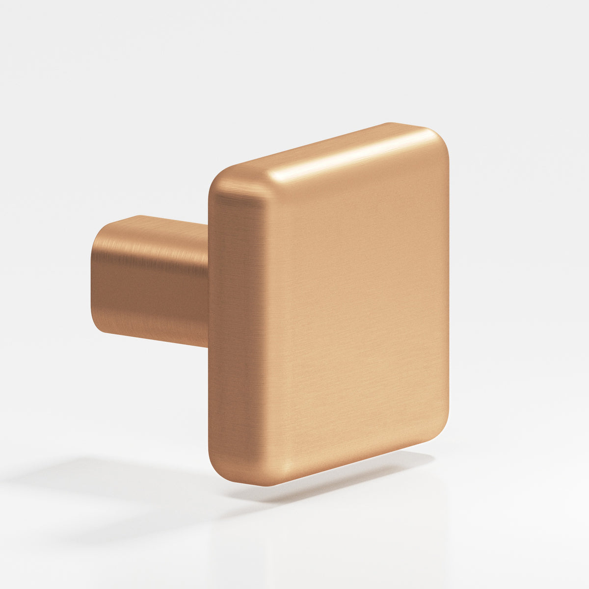 Colonial Bronze 787 Radiused Square Knob with Straight Post, 1 in - Matte Satin Bronze