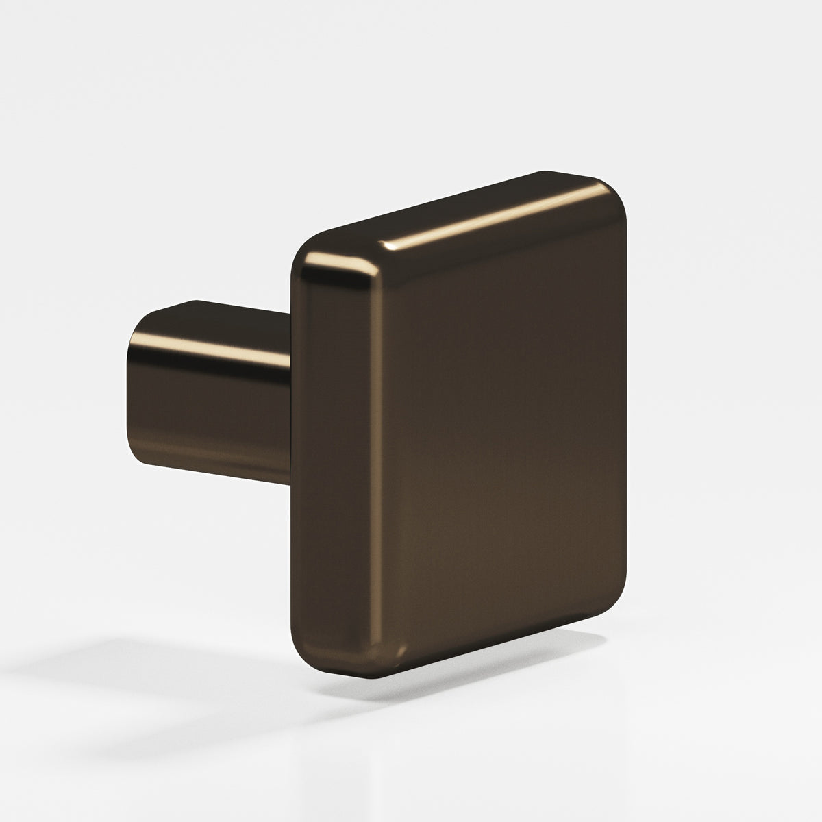 Colonial Bronze 787 Radiused Square Knob with Straight Post, 1 in
