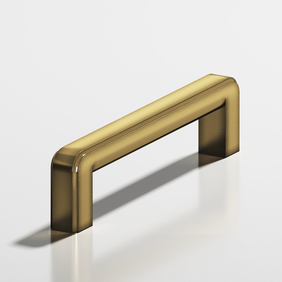 Colonial Bronze 792 Fluted Square Pull, 5/8 x 3/8 in Cross Section - Antique Bronze