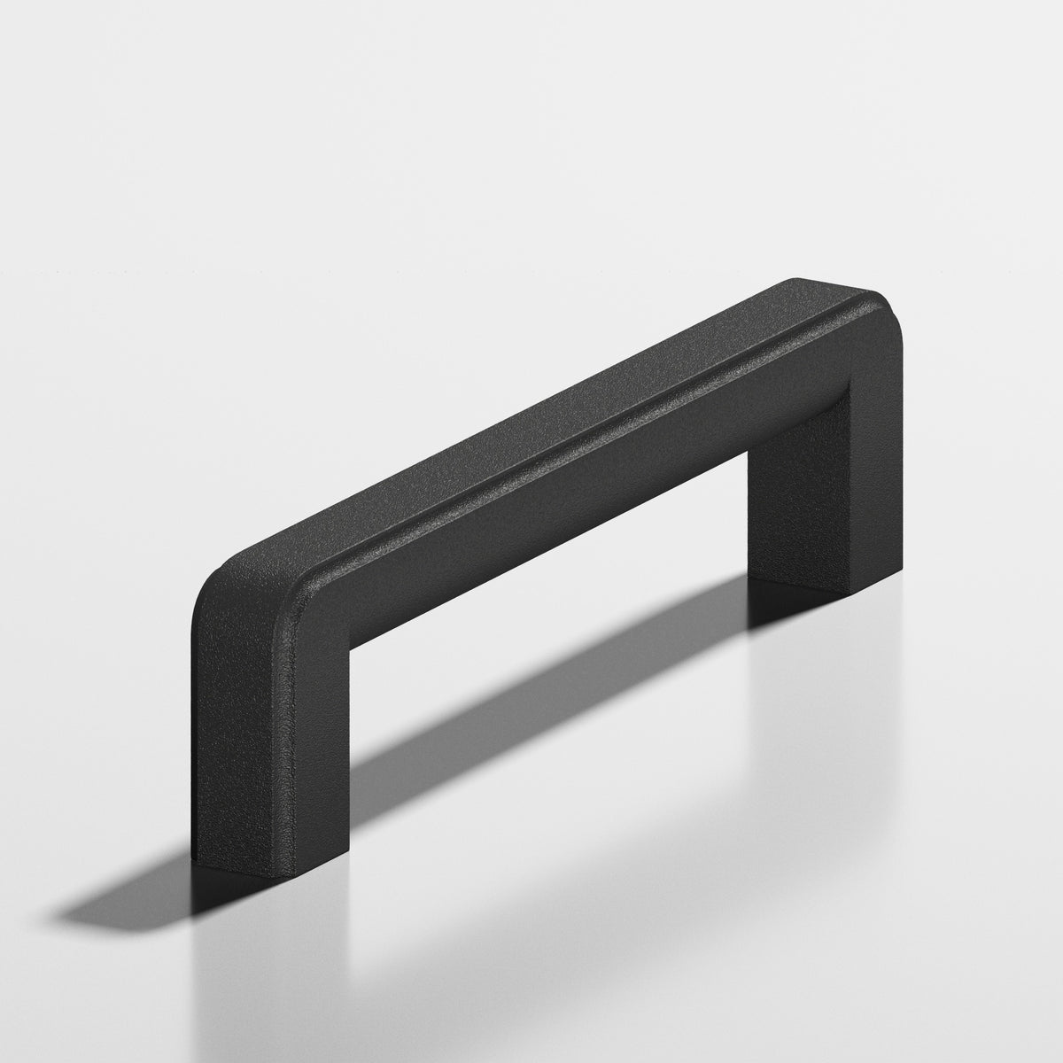 Colonial Bronze 790 Fluted Square Pull, 7/16 x 1/2 in Cross Section - Frost Black™