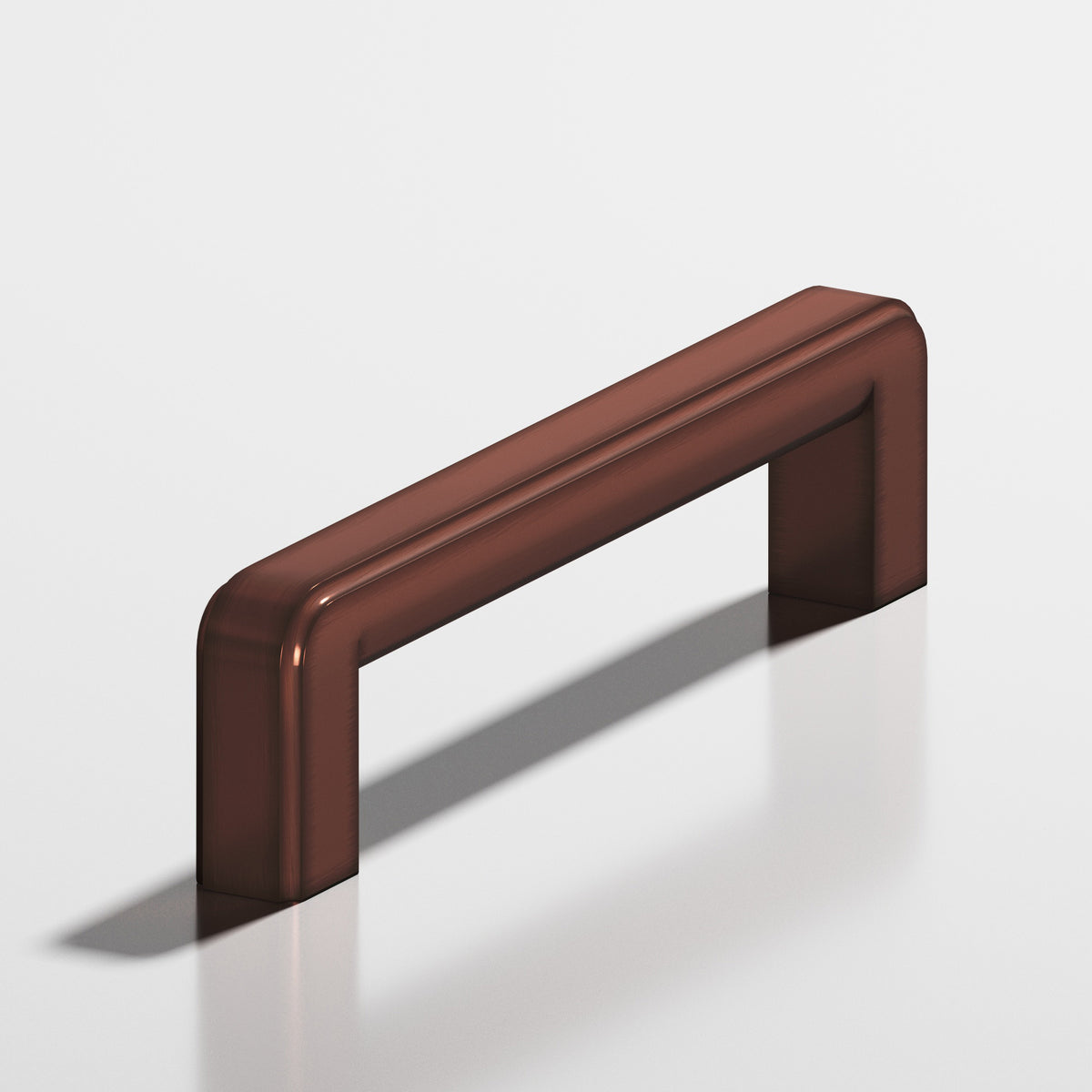 Colonial Bronze 792 Fluted Square Pull, 5/8 x 3/8 in Cross Section - Matte Antique Copper