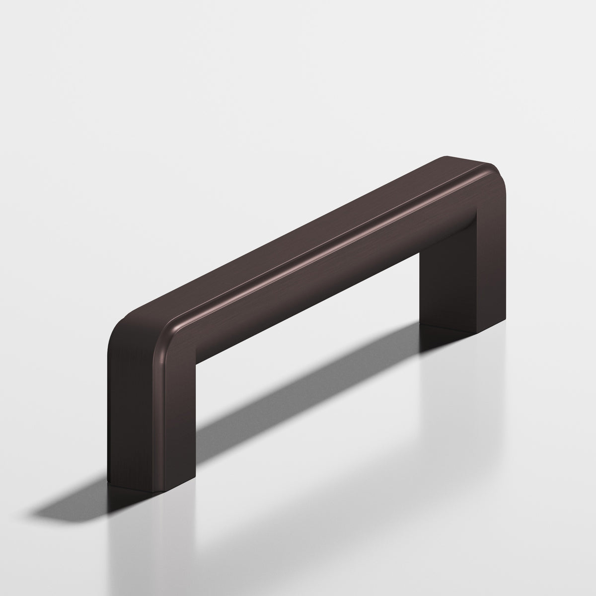 Colonial Bronze 795 Fluted Square Pull, 1 x 3/4 in Cross Section - Matte Dark Statuary Bronze