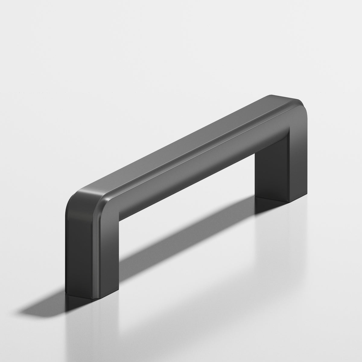 Colonial Bronze 790 Fluted Square Pull, 7/16 x 1/2 in Cross Section - Matte Graphite