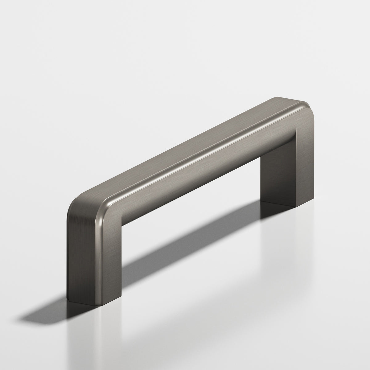 Colonial Bronze 792 Fluted Square Pull, 5/8 x 3/8 in Cross Section - Matte Pewter