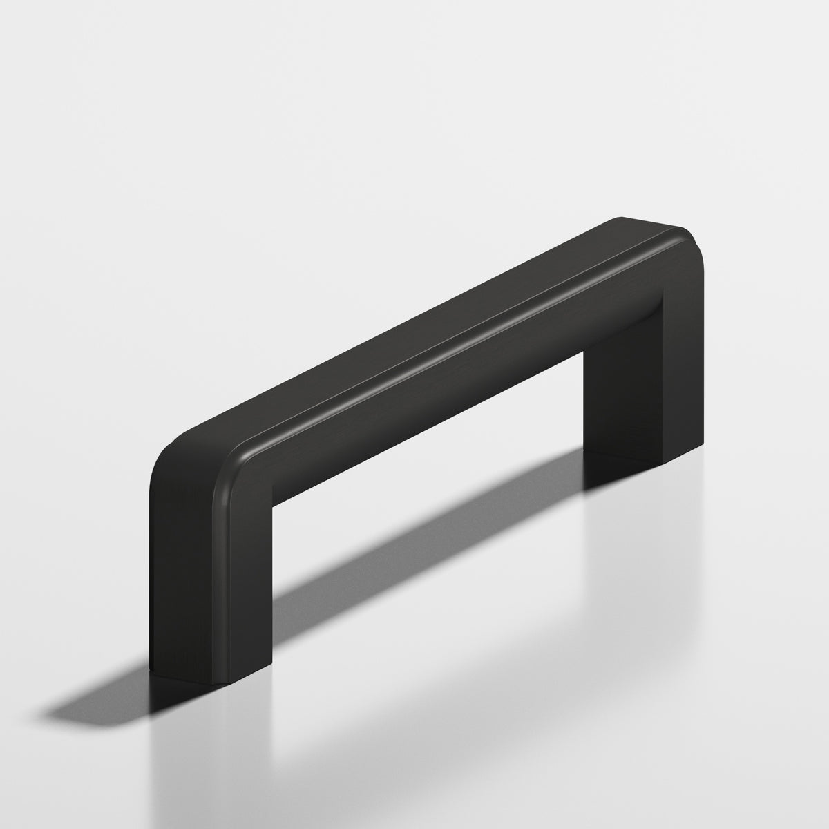 Colonial Bronze 795 Fluted Square Pull, 1 x 3/4 in Cross Section - Matte Satin Black