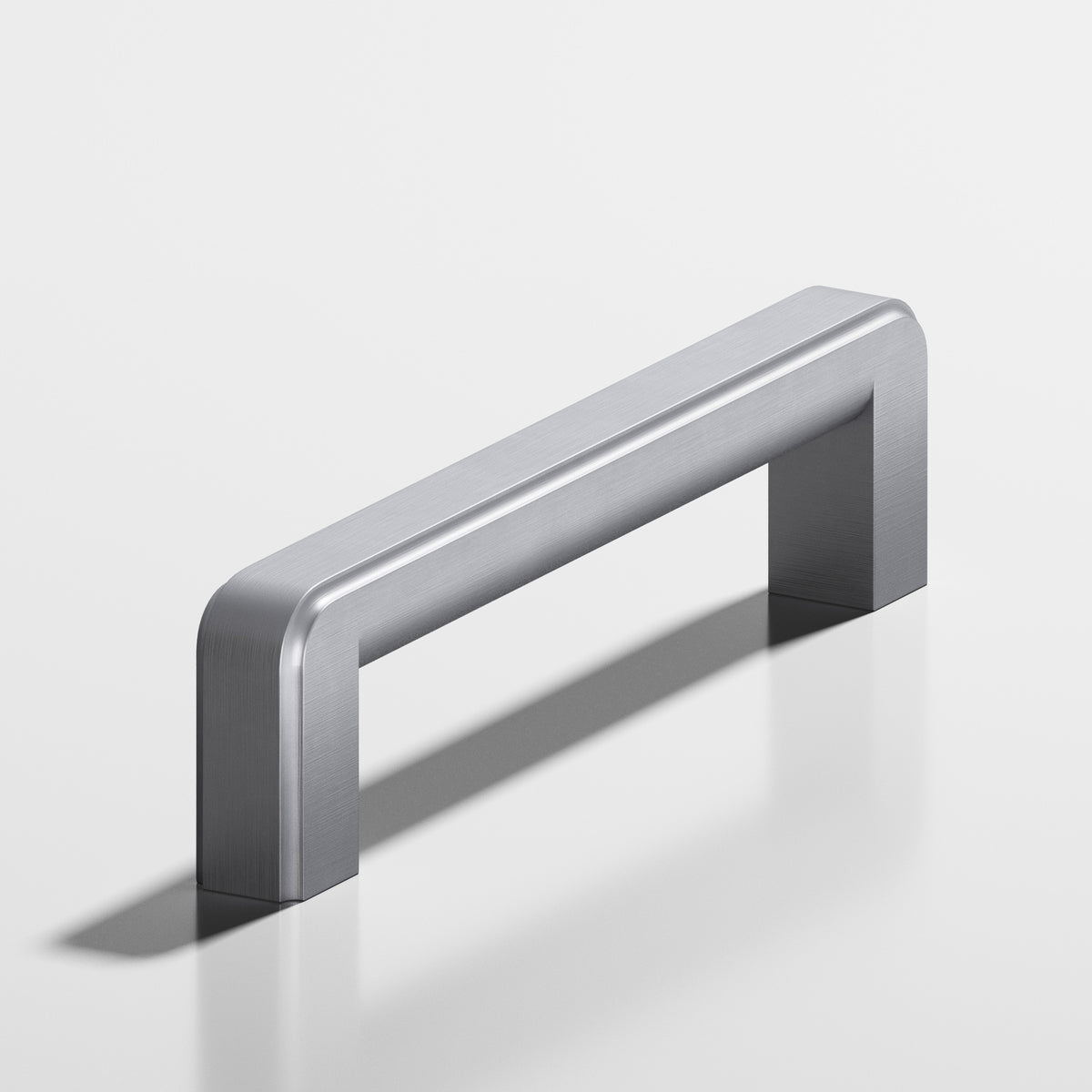 Colonial Bronze 790 Fluted Square Pull, 7/16 x 1/2 in Cross Section - Matte Satin Chrome
