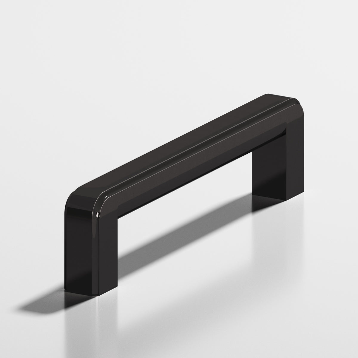 Colonial Bronze 792 Fluted Square Pull, 5/8 x 3/8 in Cross Section - Satin Black