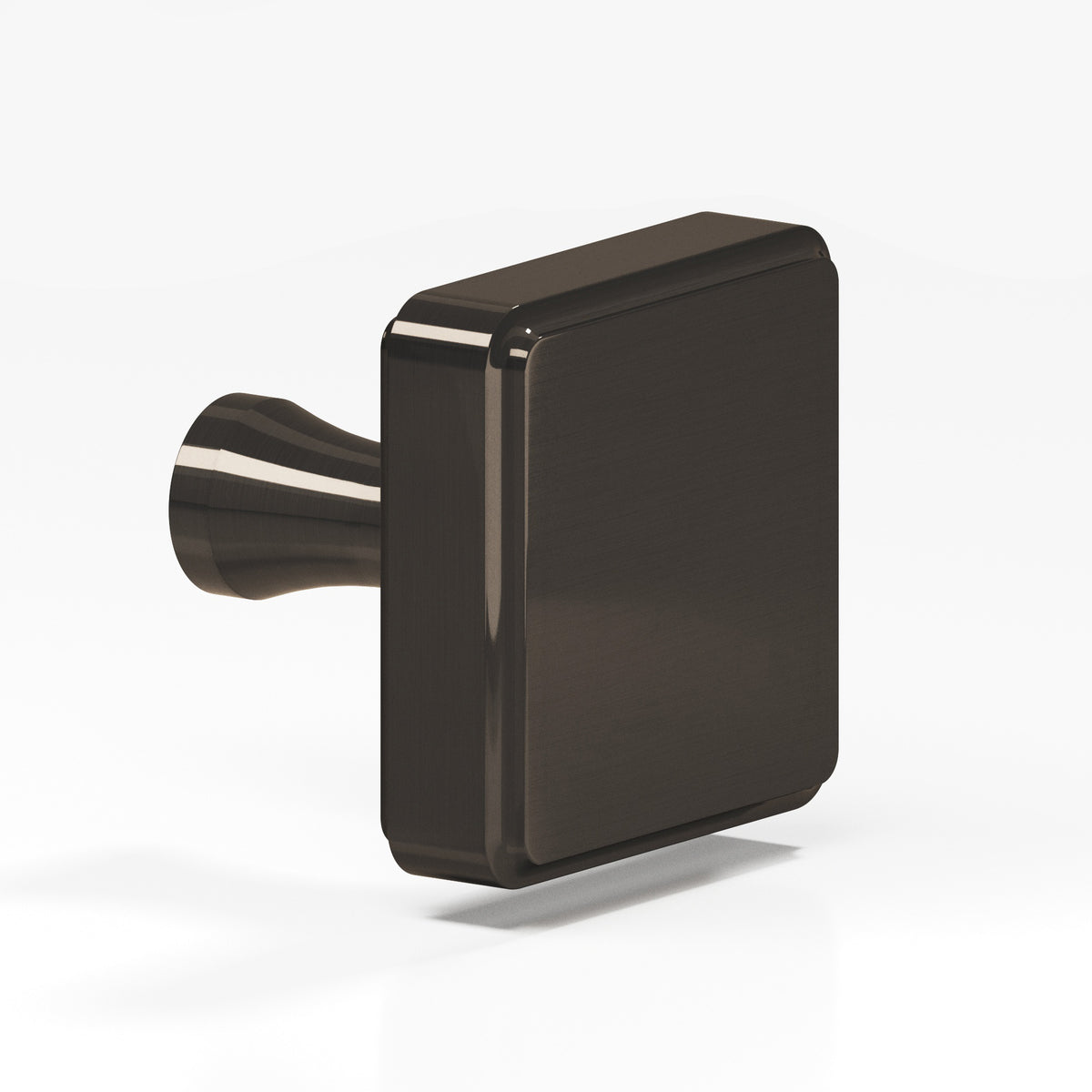 Colonial Bronze 799 Fluted Square Knob, 1-1/2 in - Dark Statuary Bronze
