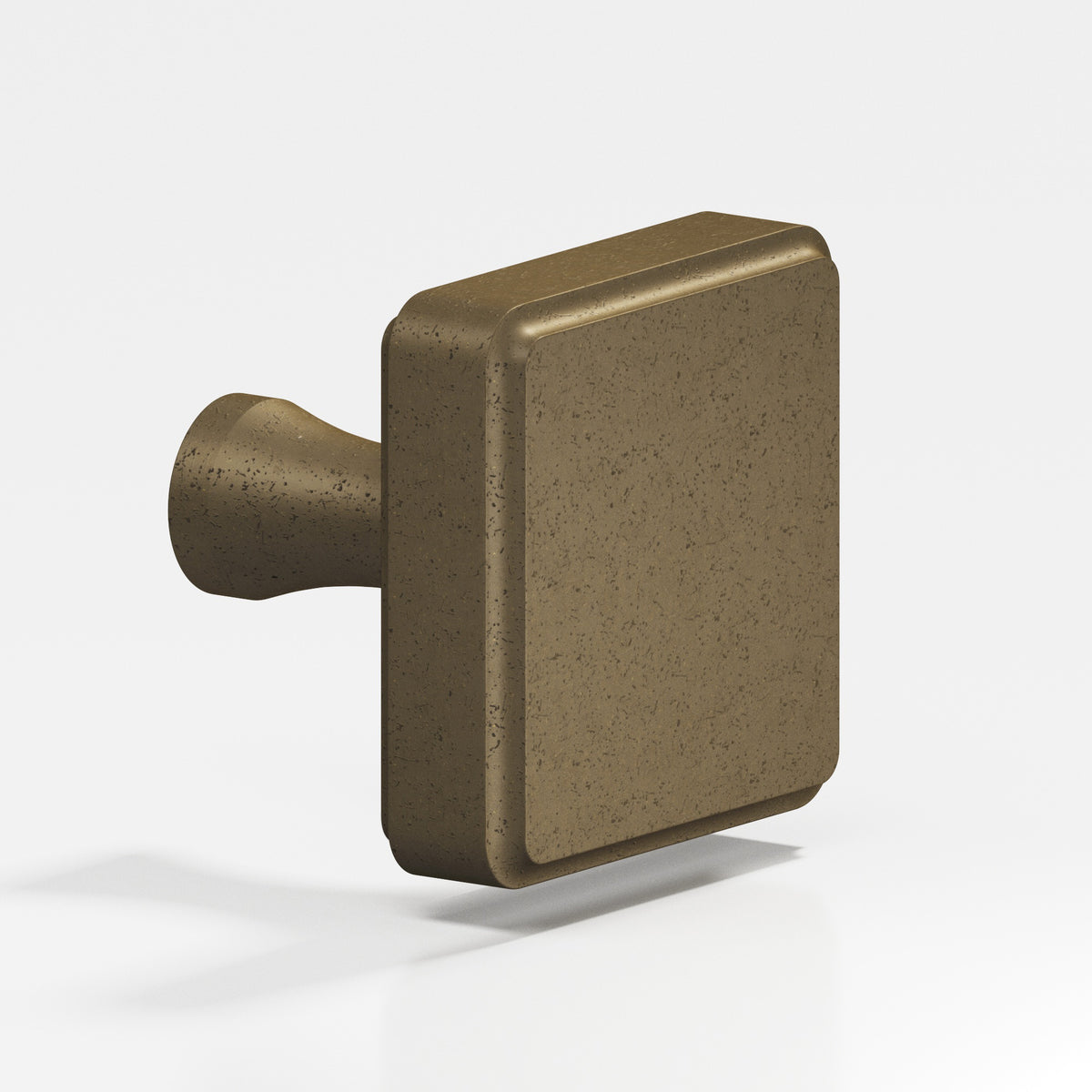 Colonial Bronze 797 Fluted Square Knob, 1 in - Distressed Oil Rubbed Bronze