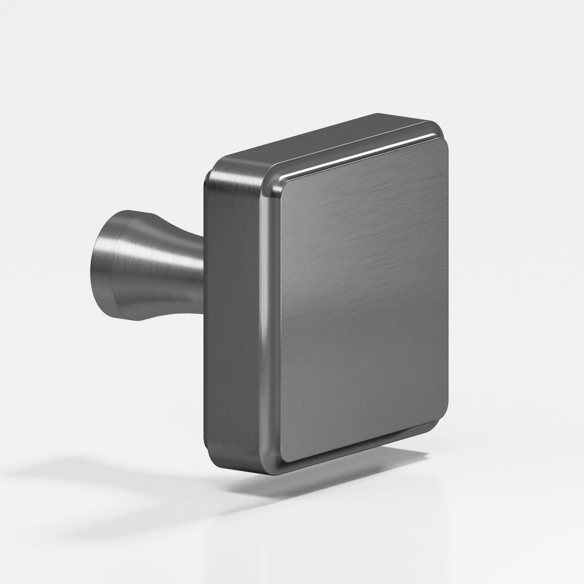 Colonial Bronze 798 Fluted Square Knob, 1-1/4 in - Graphite