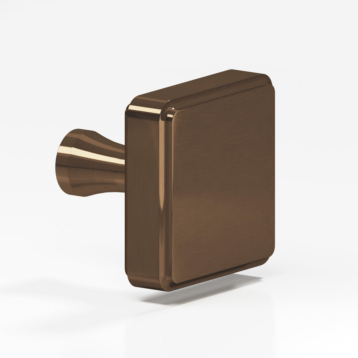 Colonial Bronze 797 Fluted Square Knob, 1 in - Light Statuary Bronze