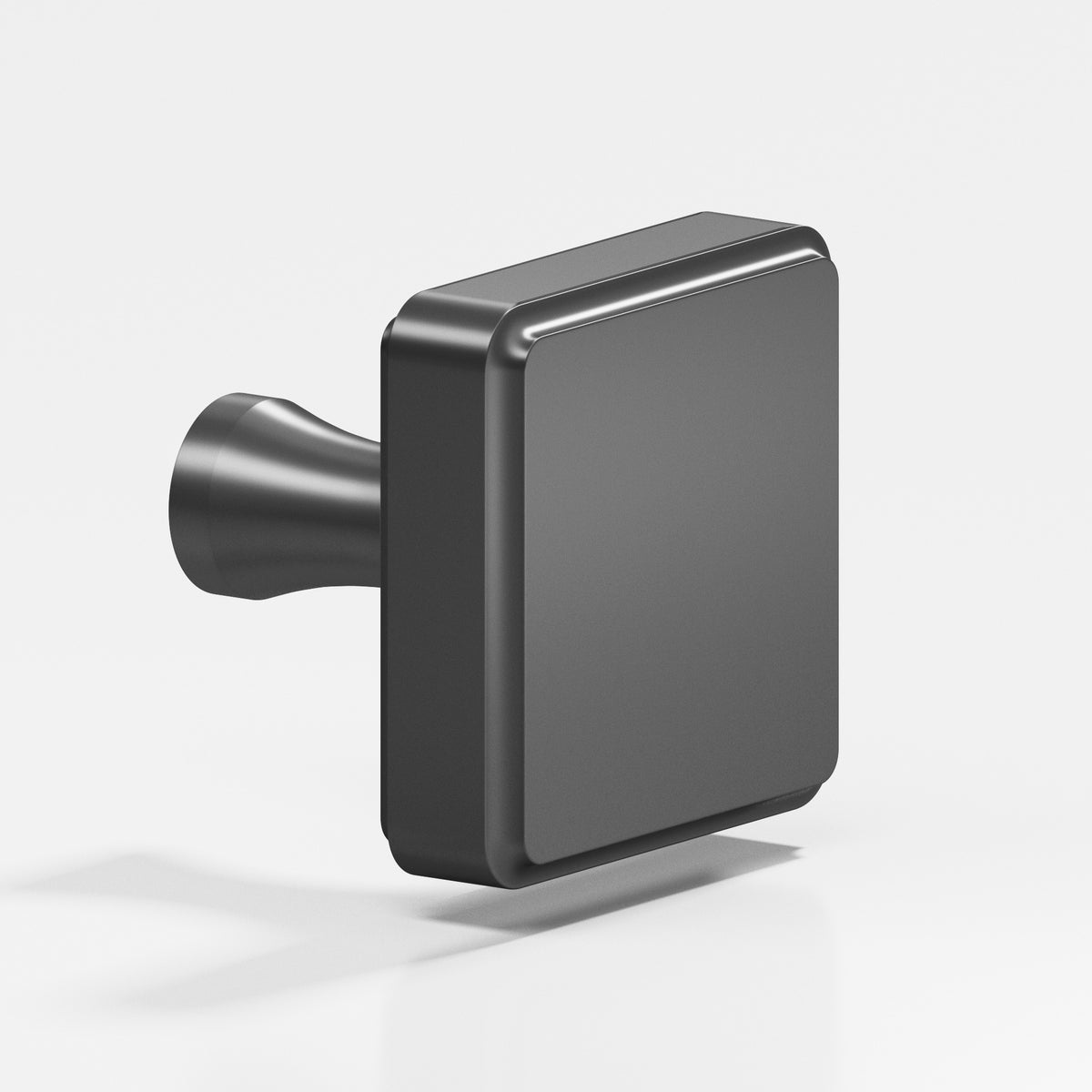 Colonial Bronze 797 Fluted Square Knob, 1 in - Matte Graphite