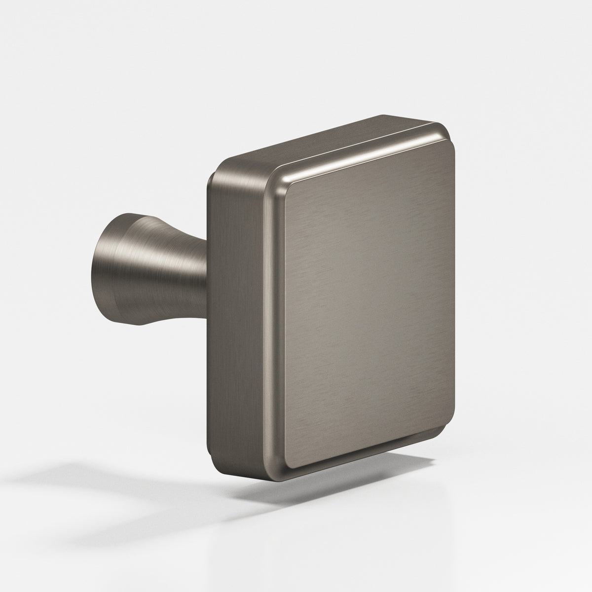 Colonial Bronze 797 Fluted Square Knob, 1 in - Matte Pewter