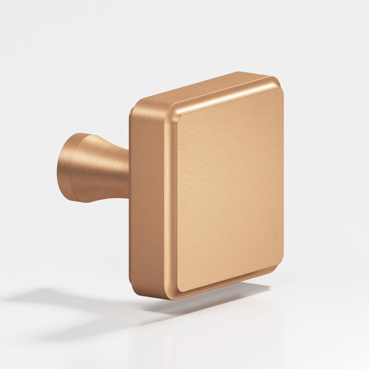 Colonial Bronze 797 Fluted Square Knob, 1 in - Matte Satin Bronze