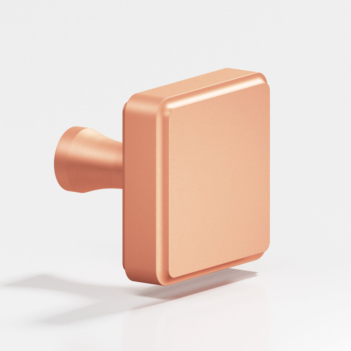 Colonial Bronze 797 Fluted Square Knob, 1 in - Matte Satin Copper