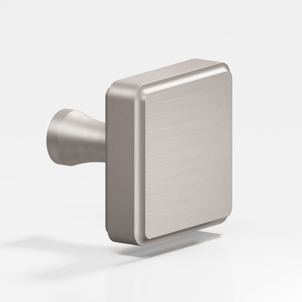 Colonial Bronze 797 Fluted Square Knob, 1 in - Matte Satin Nickel