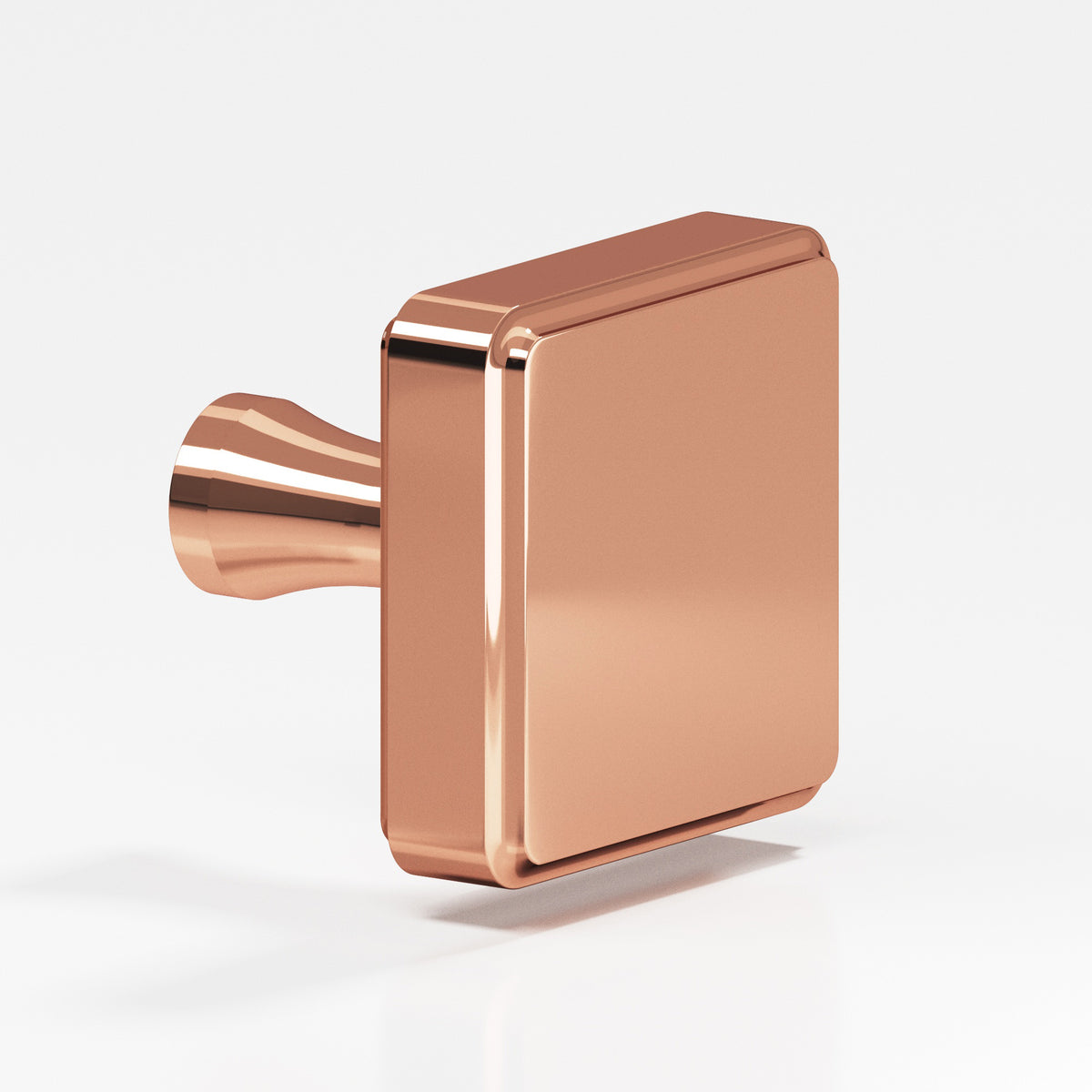 Colonial Bronze 797 Fluted Square Knob, 1 in - Polished Copper