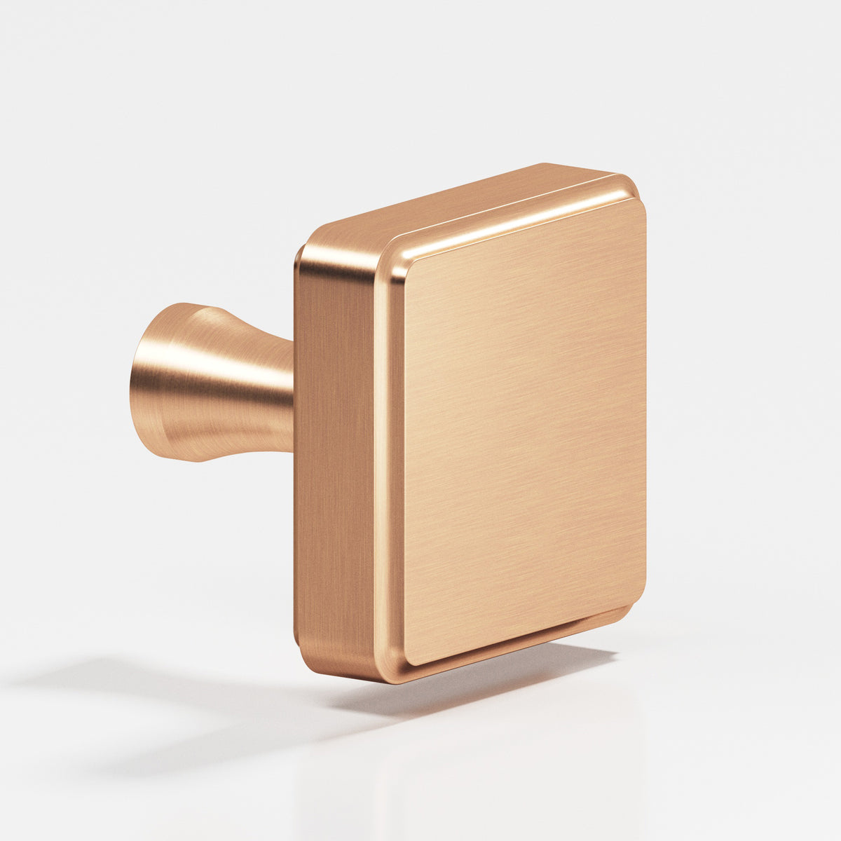 Colonial Bronze 799 Fluted Square Knob, 1-1/2 in - Satin Bronze