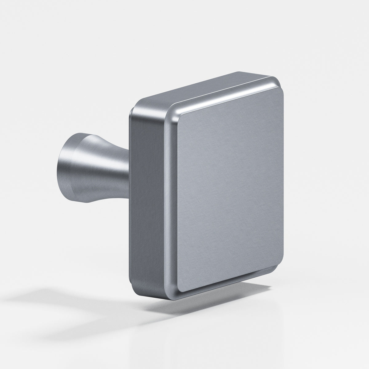 Colonial Bronze 797 Fluted Square Knob, 1 in - Satin Chrome