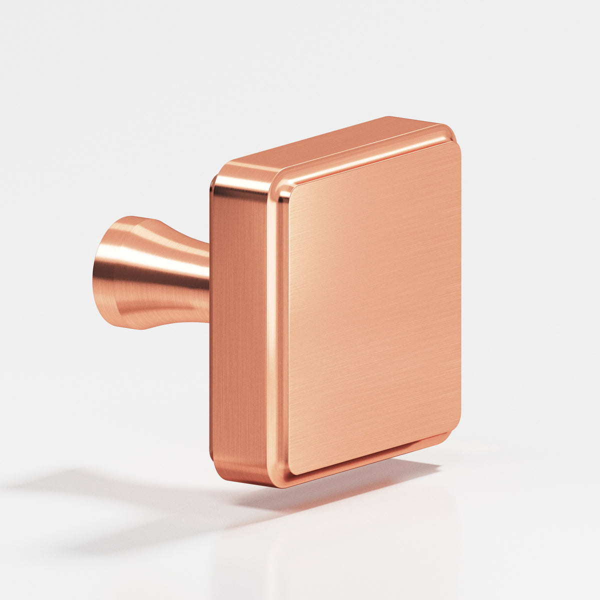 Colonial Bronze 797 Fluted Square Knob, 1 in - Satin Copper