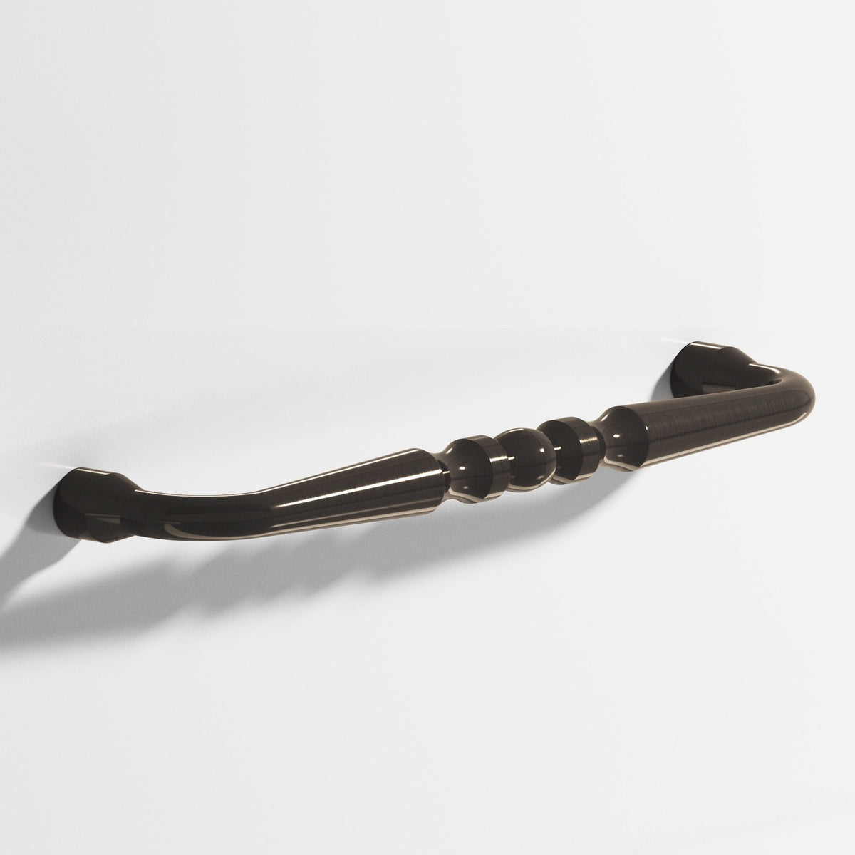 Colonial Bronze 815 Beaded Wire Pull with Bull-Nosed Ends, 3/4 in Diameter - Dark Statuary Bronze