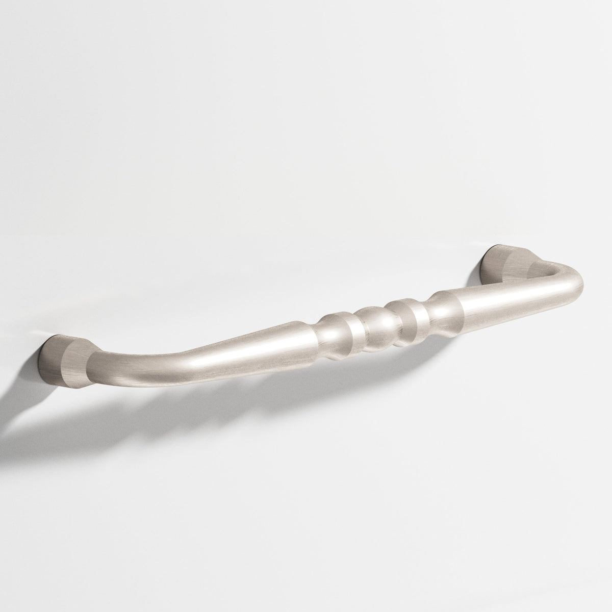 Colonial Bronze 815 Beaded Wire Pull with Bull-Nosed Ends, 3/4 in Diameter - Matte Satin Nickel