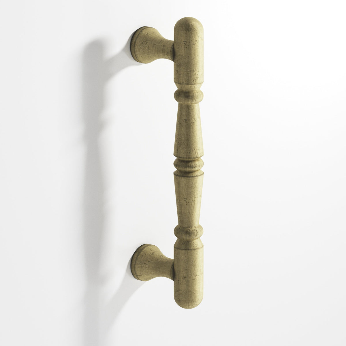 Colonial Bronze 851 Detailed Wire Pull, 3/4 in Diameter - Distressed Antique Brass