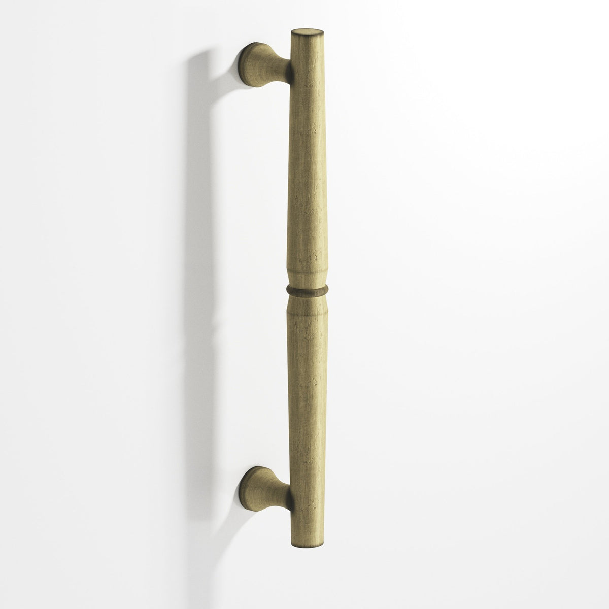 Colonial Bronze 852 Beaded Detailed Wire Pull, 15/16 in Diameter - Distressed Antique Brass