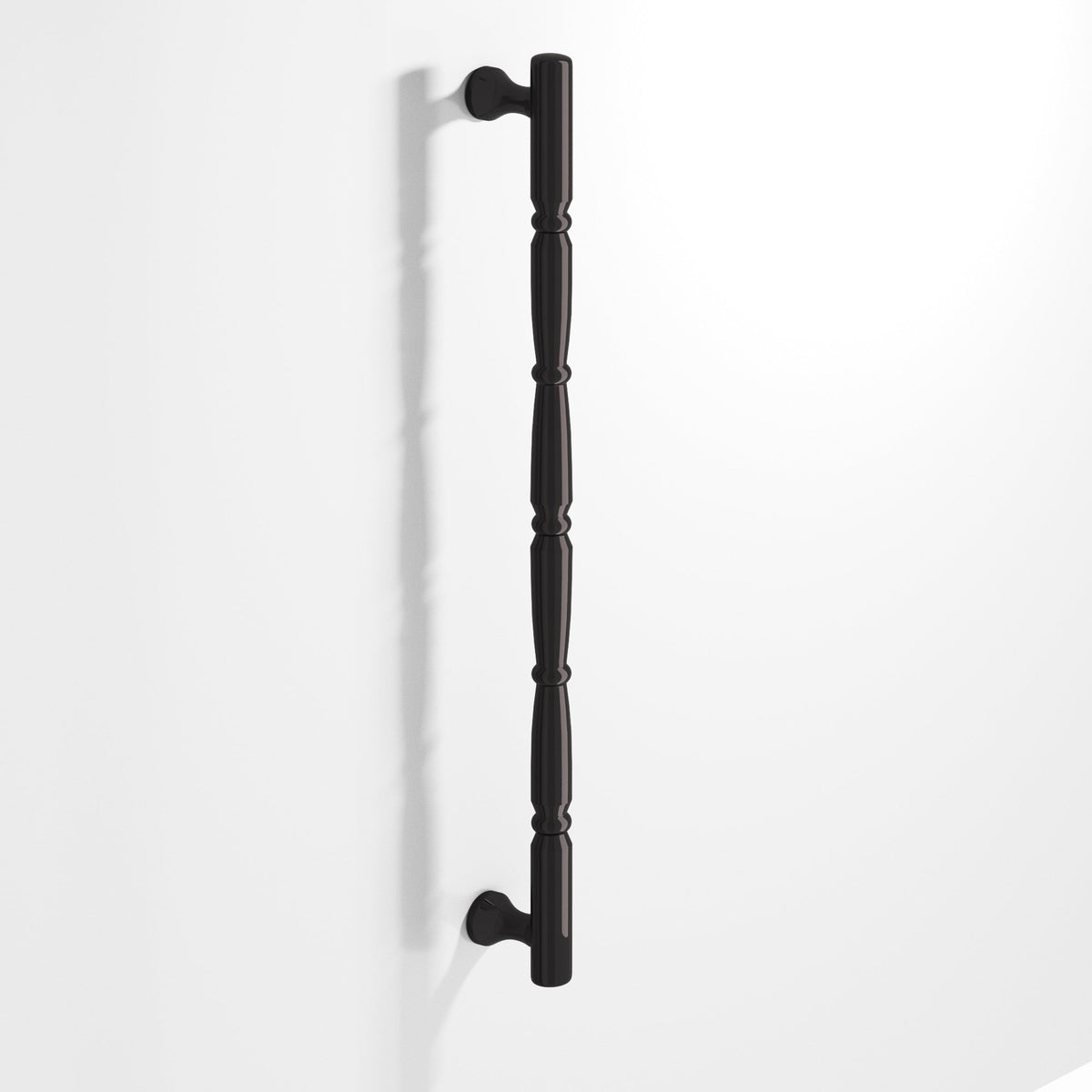 Colonial Bronze 855 Beaded Wire Pull with Radiused Ends, 3/4 in Diameter - Satin Black
