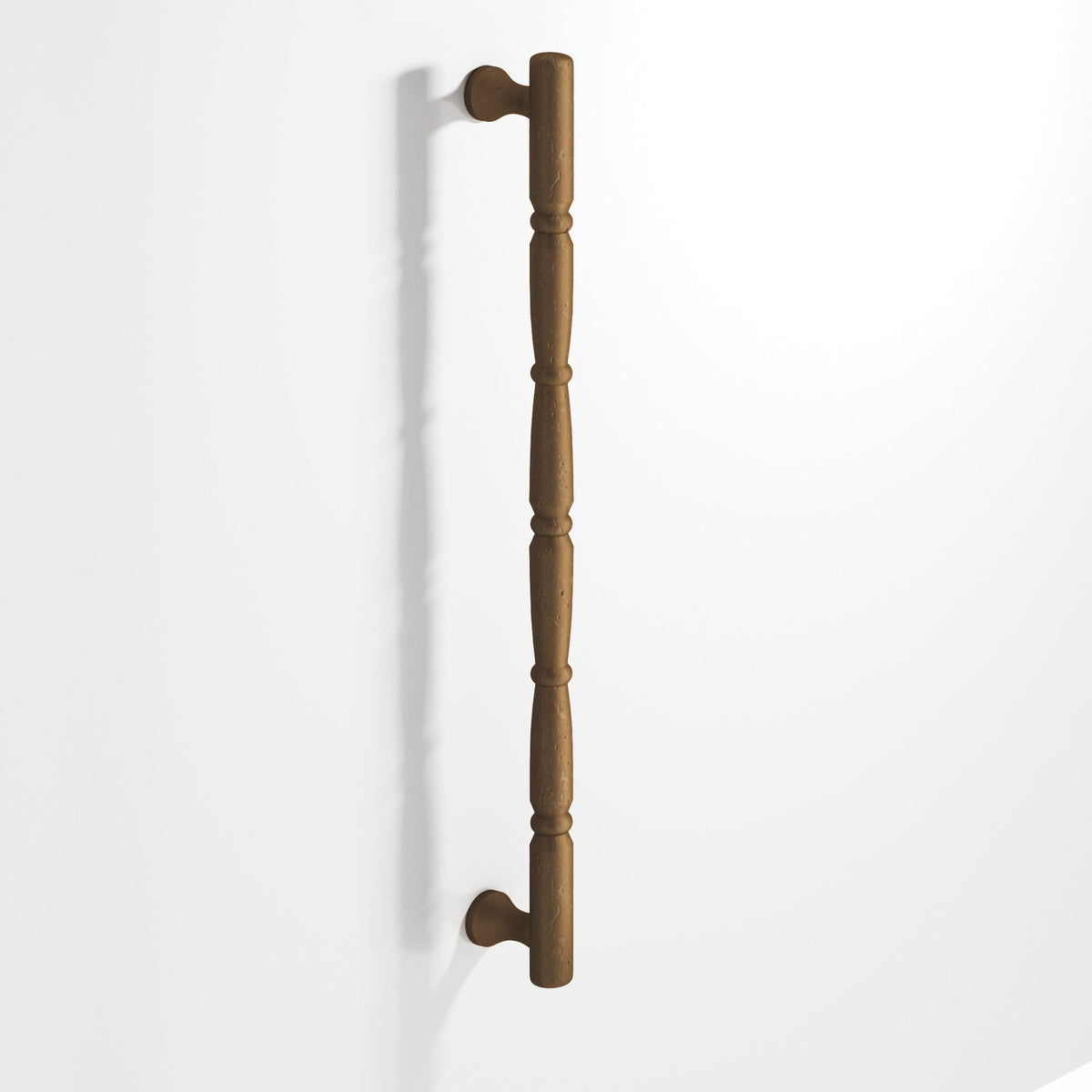 Colonial Bronze 855 Beaded Wire Pull with Radiused Ends, 3/4 in Diameter - Distressed Light Statuary Bronze