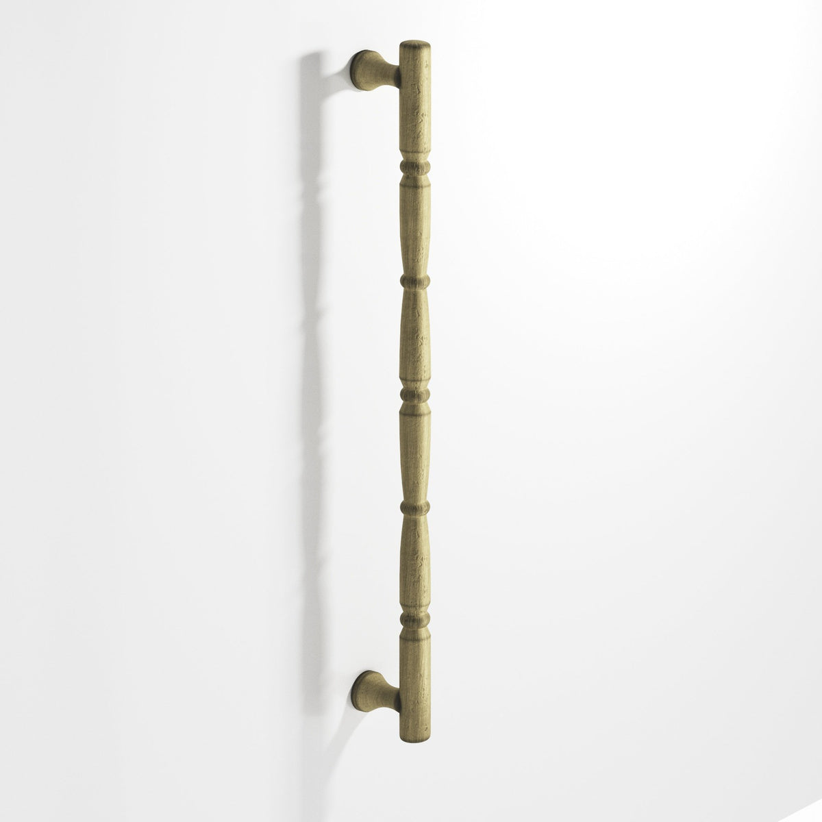 Colonial Bronze 855 Beaded Wire Pull with Radiused Ends, 3/4 in Diameter - Distressed Antique Brass
