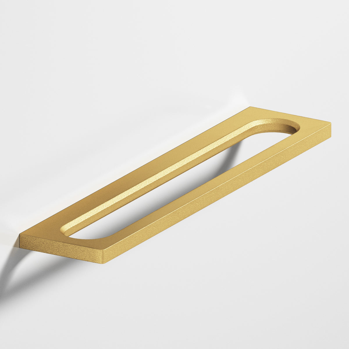 Colonial Bronze 886 Squared Front Racetrack Pull, 1-3/4 in Projection - Frost Brass™