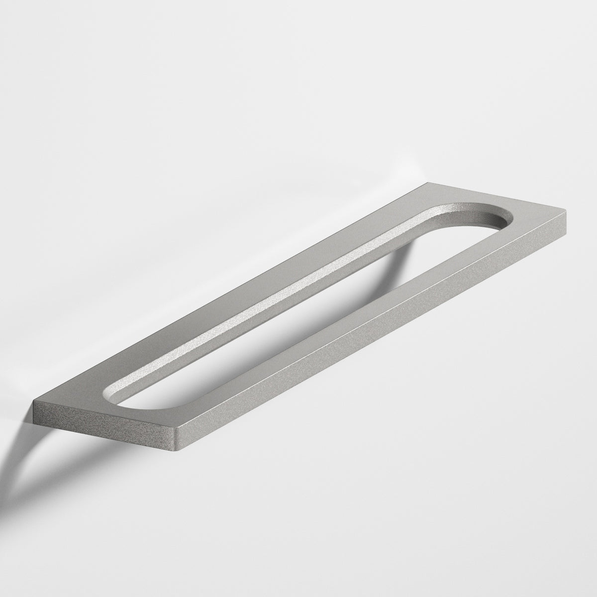 Colonial Bronze 886 Squared Front Racetrack Pull, 1-3/4 in Projection - Frost Nickel™